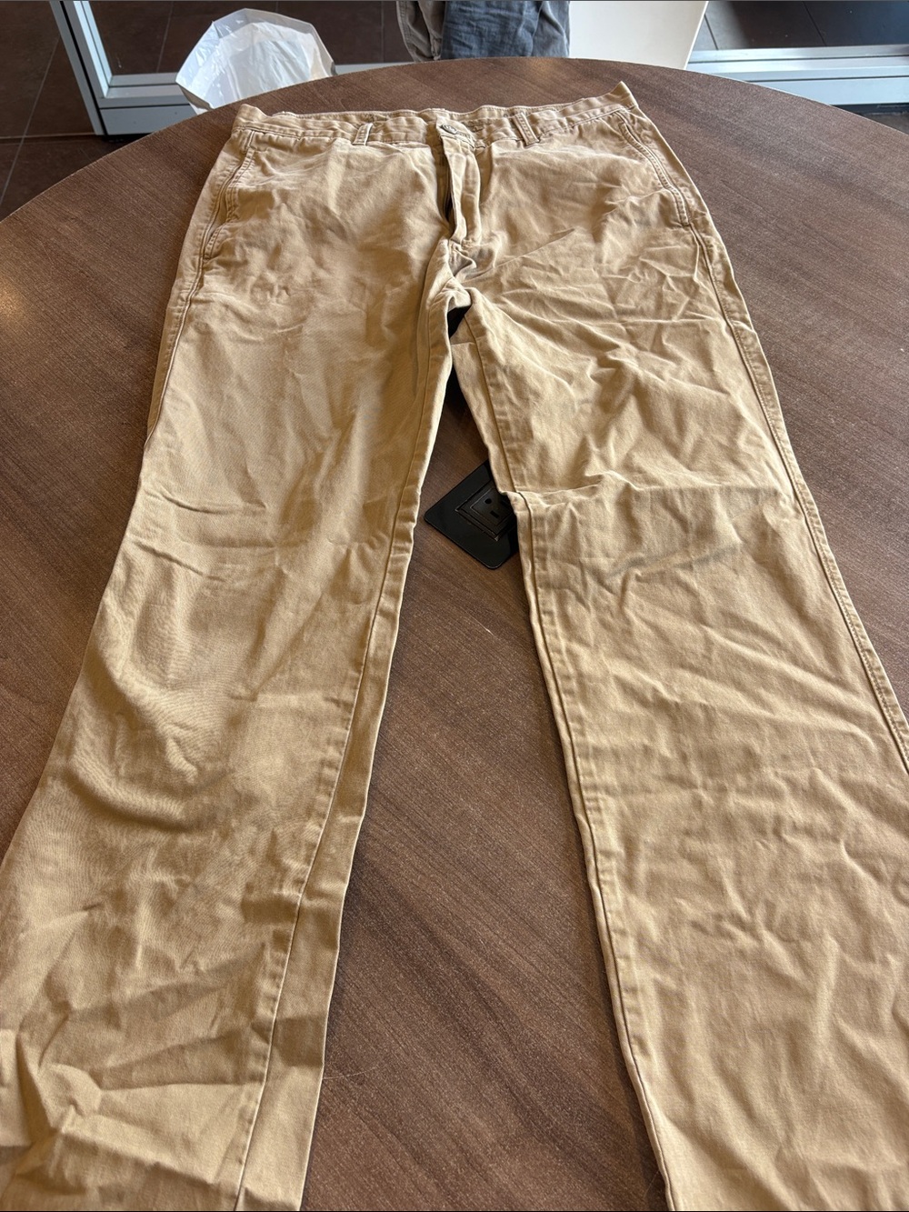 GAP Men's Khaki/Tan Straight-Leg Chinos